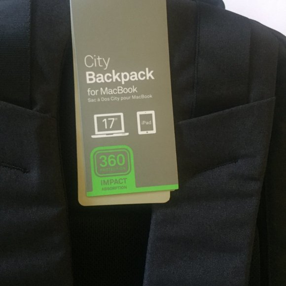 NEW Incase City Black Backpack for MacBook 17'' / iPad 360 Impact - Picture 7 of 13